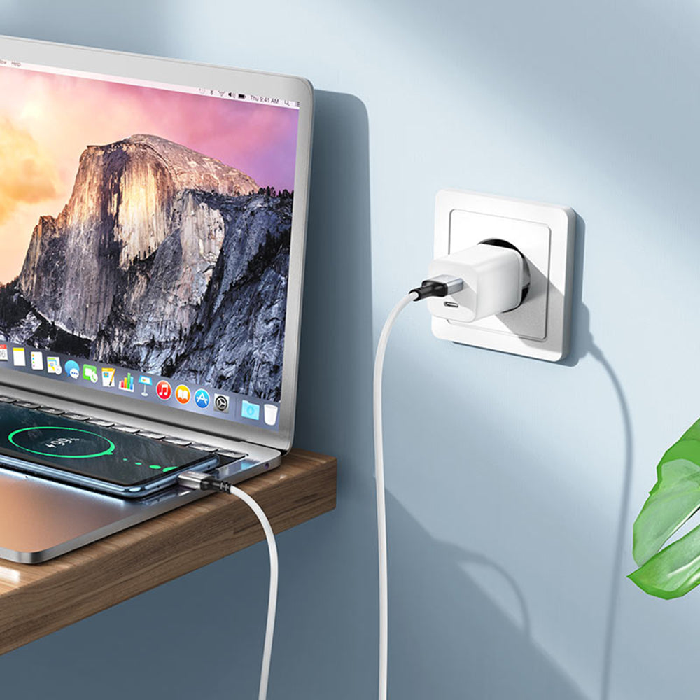 Cabo de Dados e Carregamento USB-A - USB-C Borofone BX83, 18W, 1m, Preto