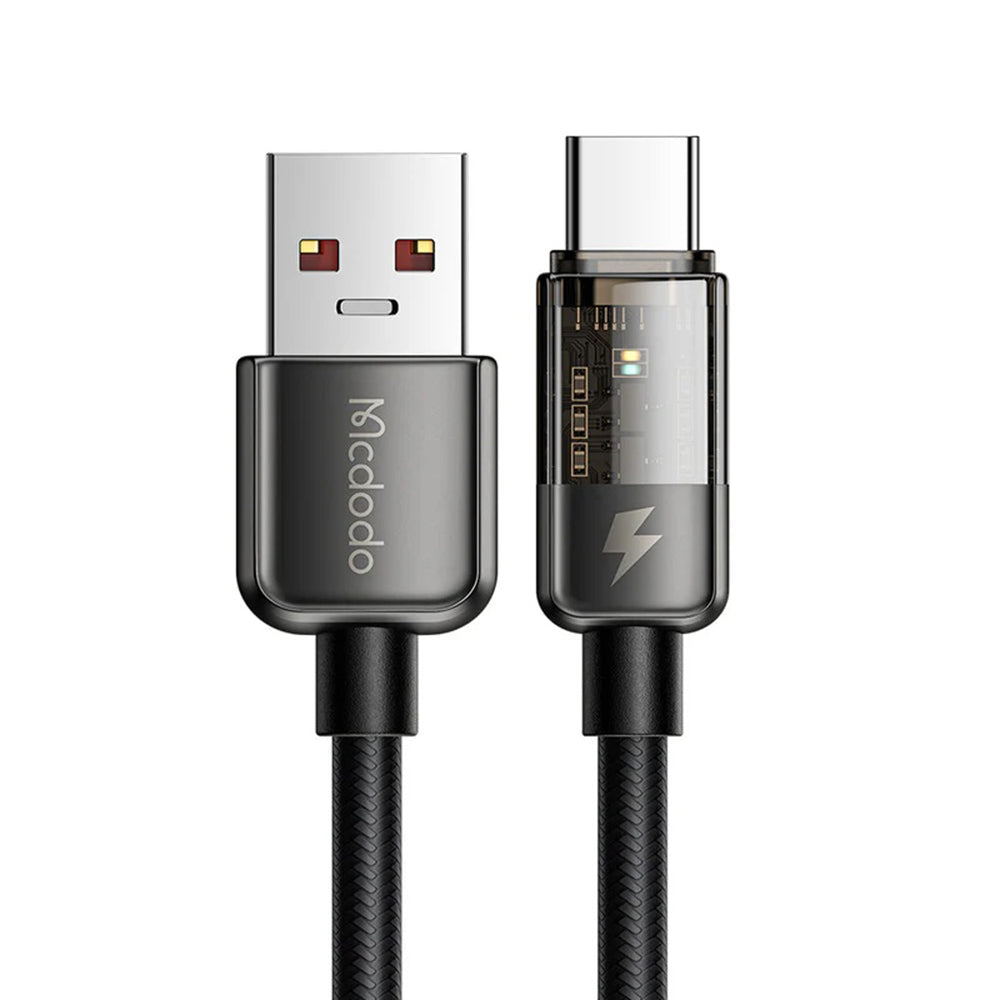 Cabo de Dados e Carregamento USB-A - USB-C McDodo CA-3150 Auto Power Off, 100W, 1.2m, Preto