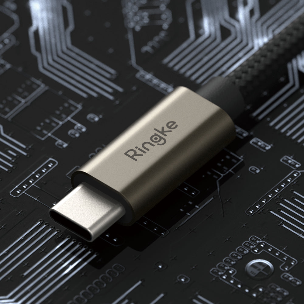 Cabo de Dados e Carregamento USB-A - USB-C Ringke, 60W, 2m, Preto