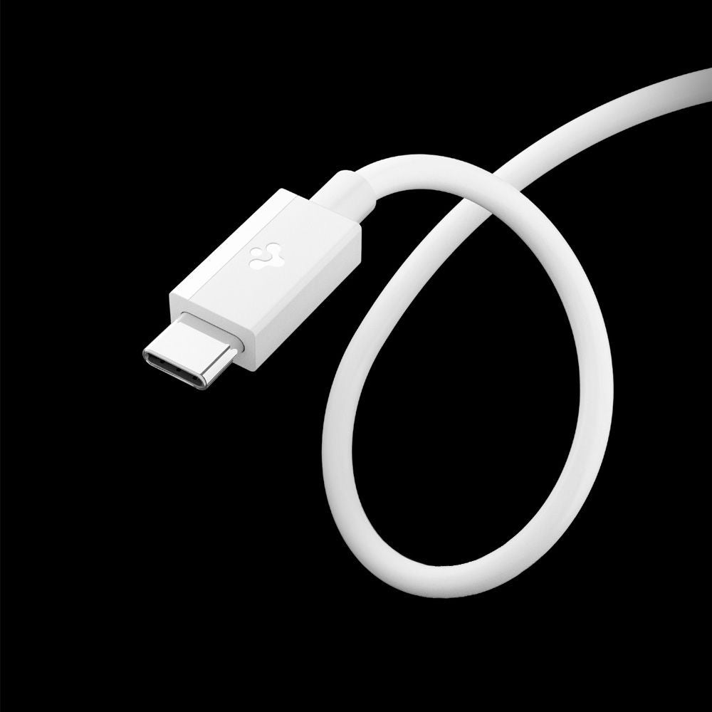 Cabo de Dados e Carregamento USB-A - USB-C Spigen Essential, 60W, 2m, Branco ACA08716