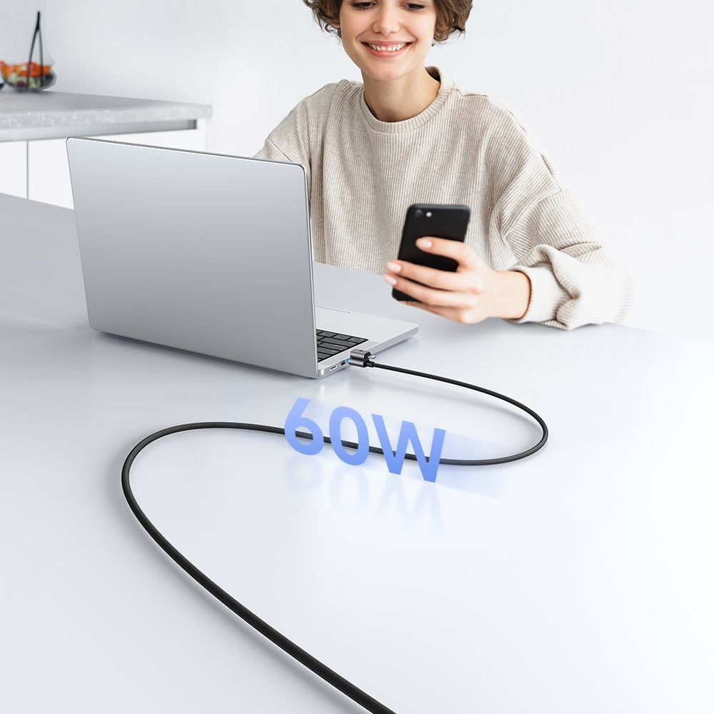 Cabo de Dados e Carregamento USB-A / USB-C - USB-C / Lightning McDodo CA-6560, 60W, 1,2m, Preto