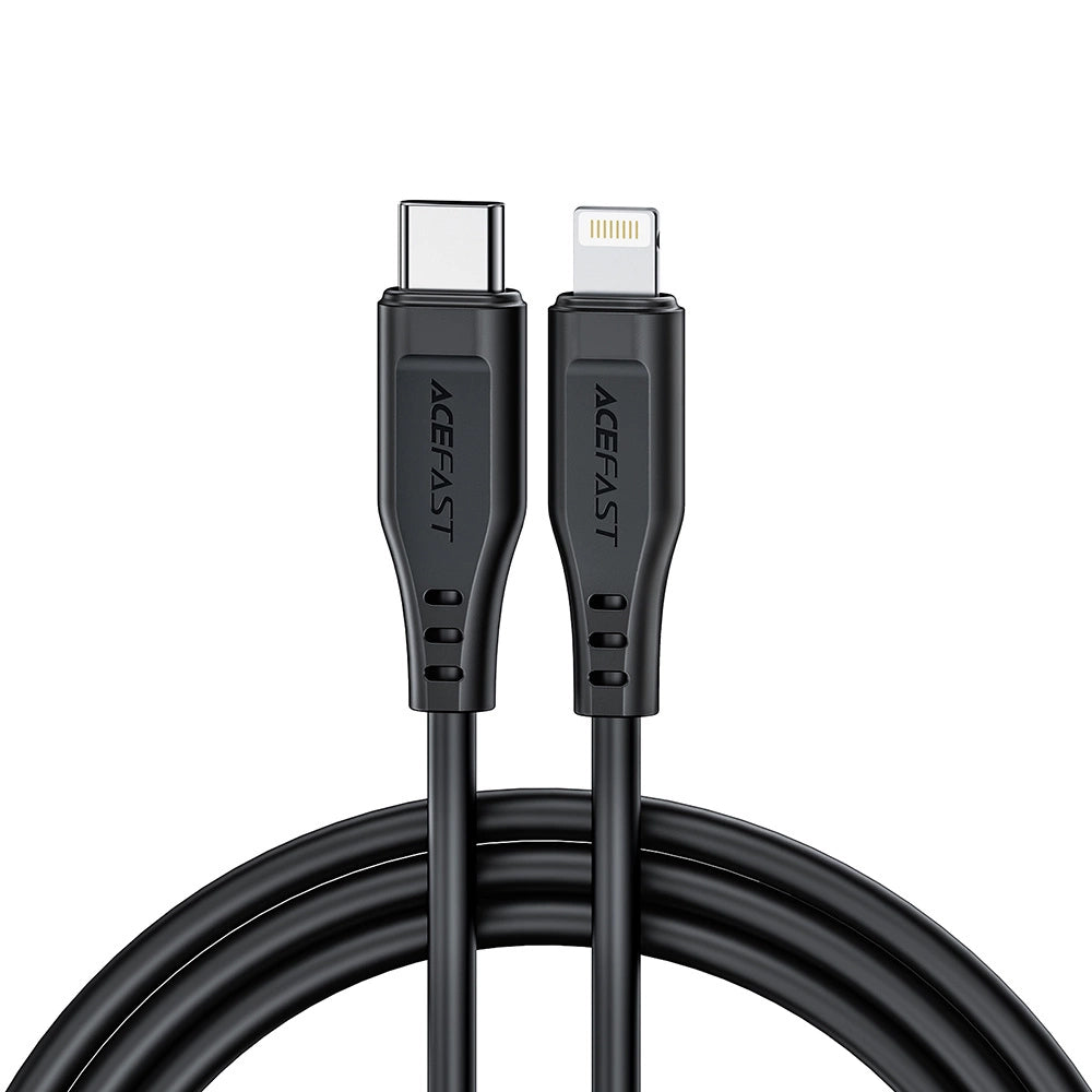 Cabo de Dados e Carregamento USB-C - Lightning Acefast C3-01, 30W, 1.2m, Branco