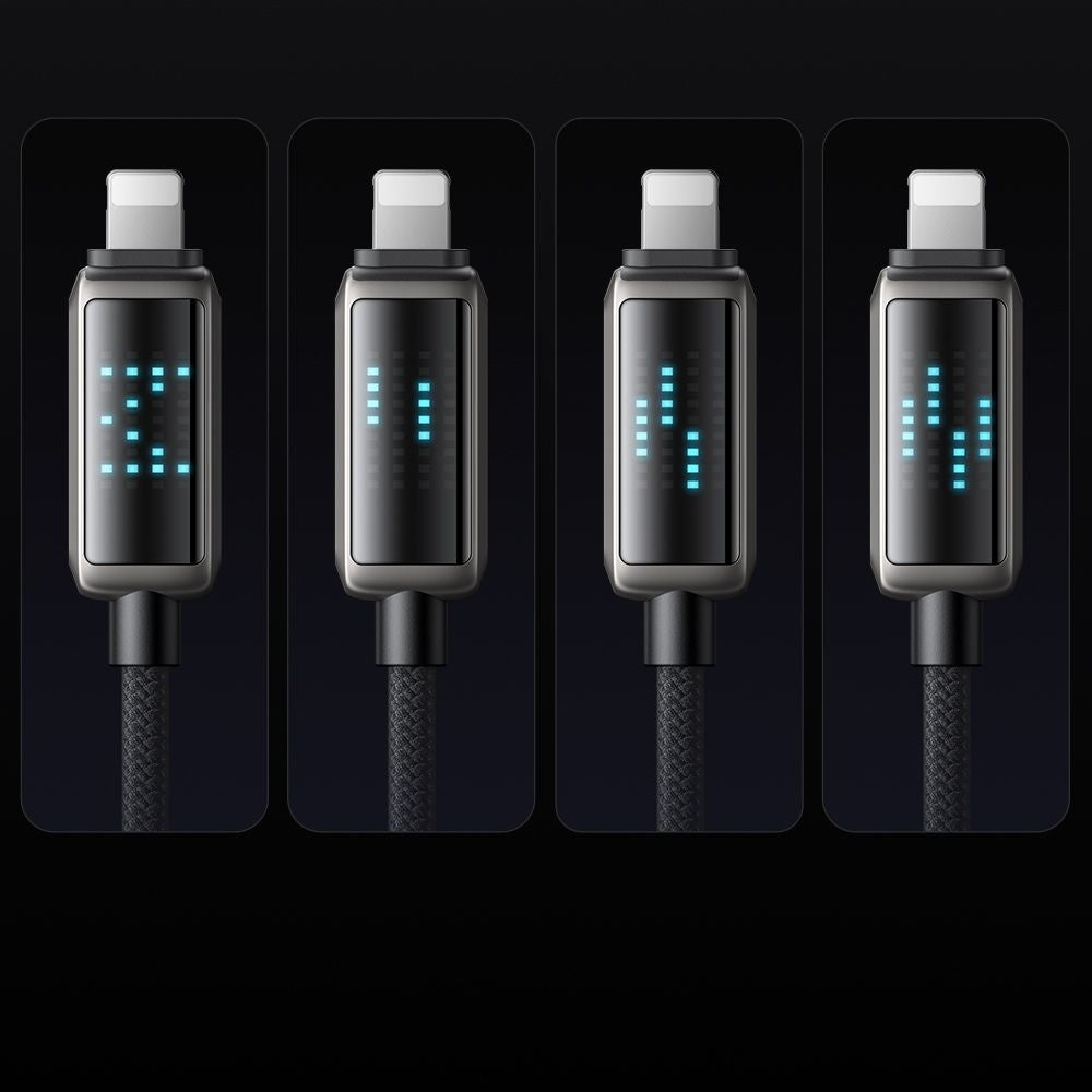 Cabo de Dados e Carregamento USB-C - Lightning McDodo CA-2630 Display, 36W, 1.2m, Preto