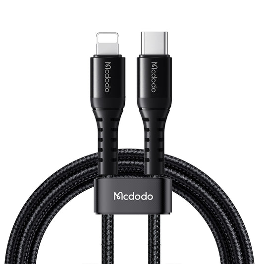 Cabo de Dados e Carregamento USB-C - Lightning McDodo CA-5631, 36W, 1m, Preto