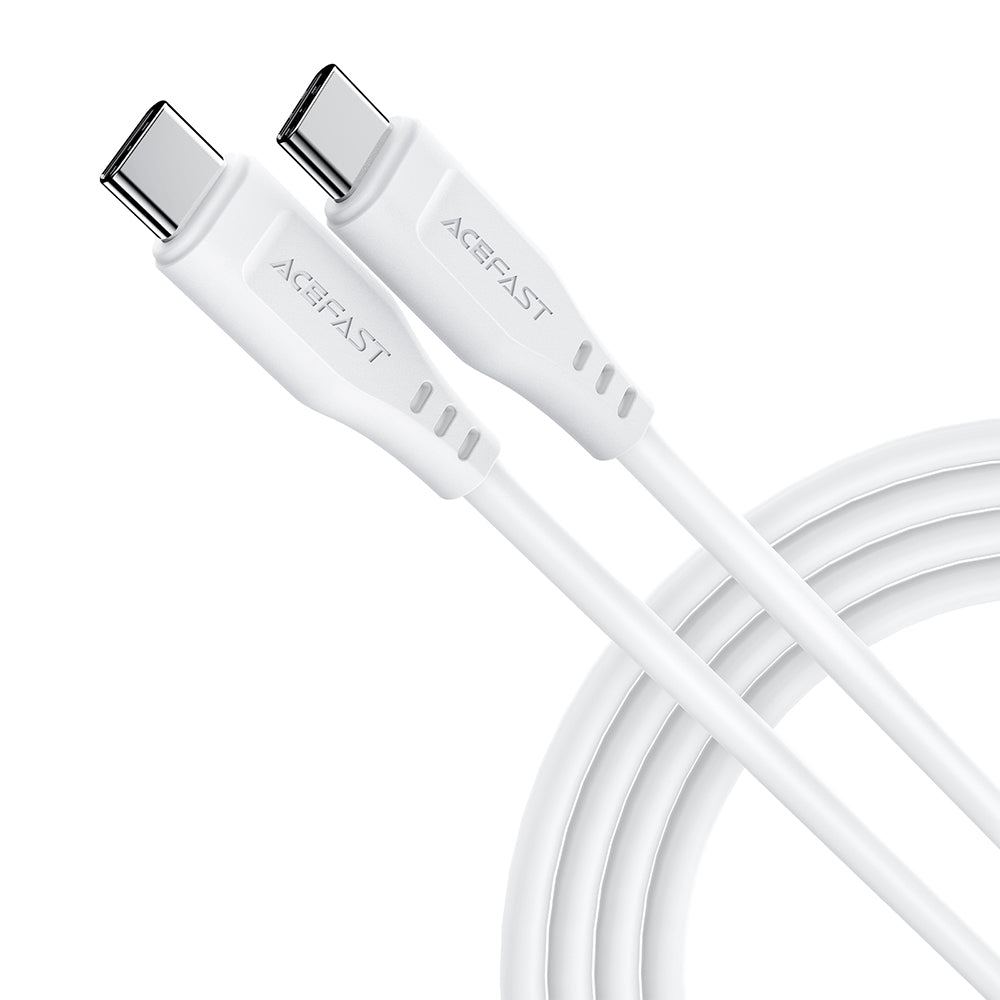 Cabo de Dados e Carregamento USB-C - USB-C Acefast C3-03, 60W, 1.2m, Branco