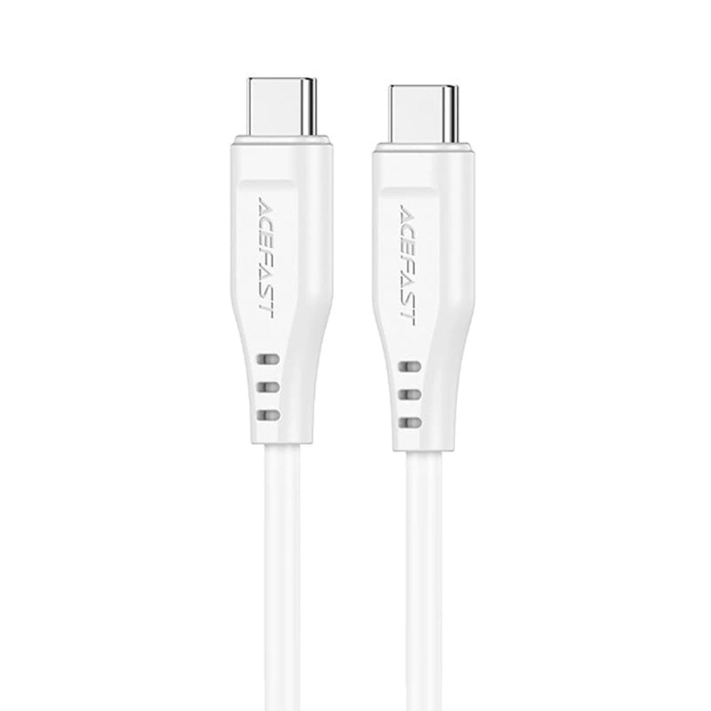 Cabo de Dados e Carregamento USB-C - USB-C Acefast C3-03, 60W, 1.2m, Branco