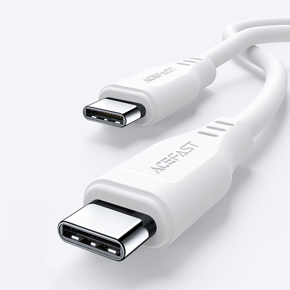 Cabo de Dados e Carregamento USB-C - USB-C Acefast C3-03, 60W, 1.2m, Branco