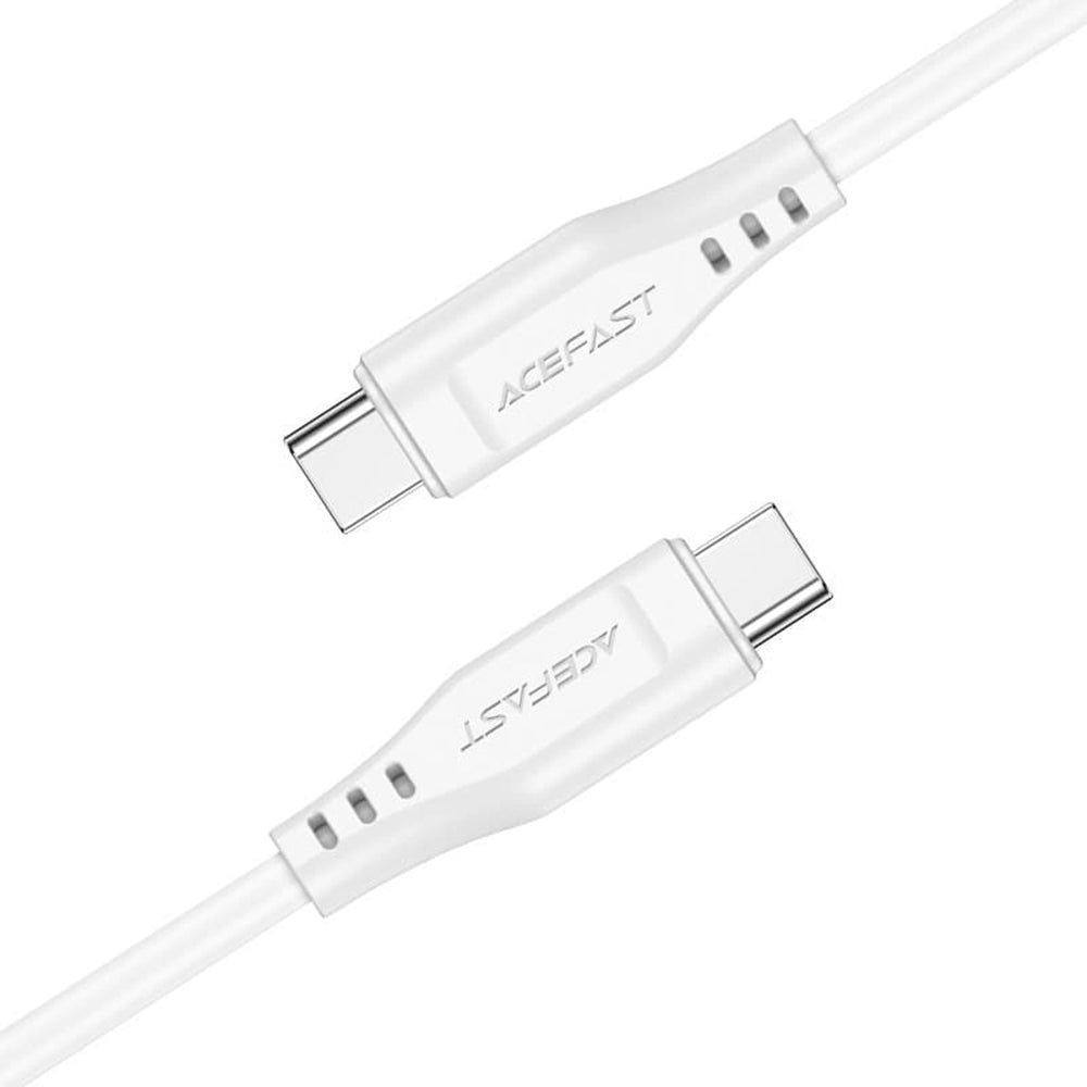 Cabo de Dados e Carregamento USB-C - USB-C Acefast C3-03, 60W, 1.2m, Branco