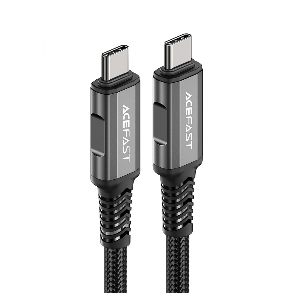Cabo de Dados e Carregamento USB-C - USB-C Acefast C1-09, 240W, 1m, Cinzento