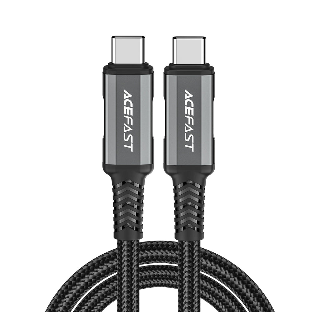 Cabo de Dados e Carregamento USB-C - USB-C Acefast C1-09, 240W, 1m, Cinzento