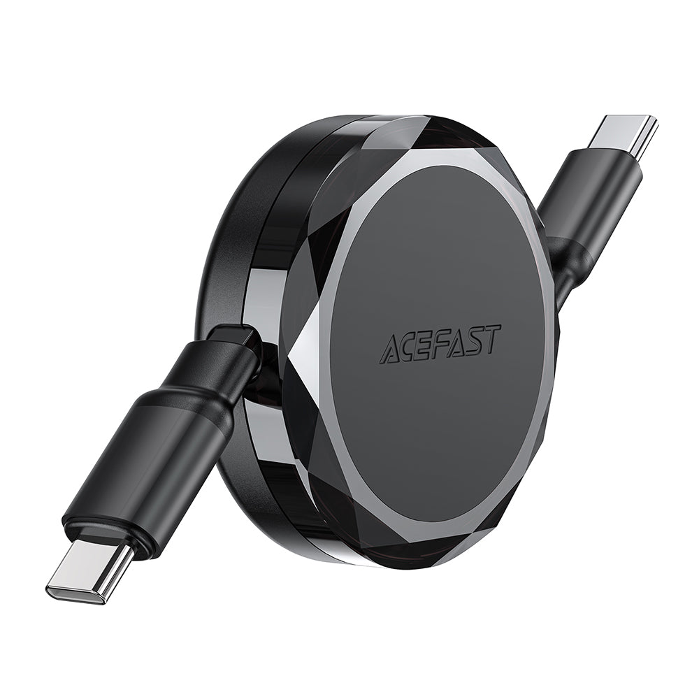 Cabo de Dados e Carregamento USB-C - USB-C Acefast C13-03, 60W, 0.8m, Preto