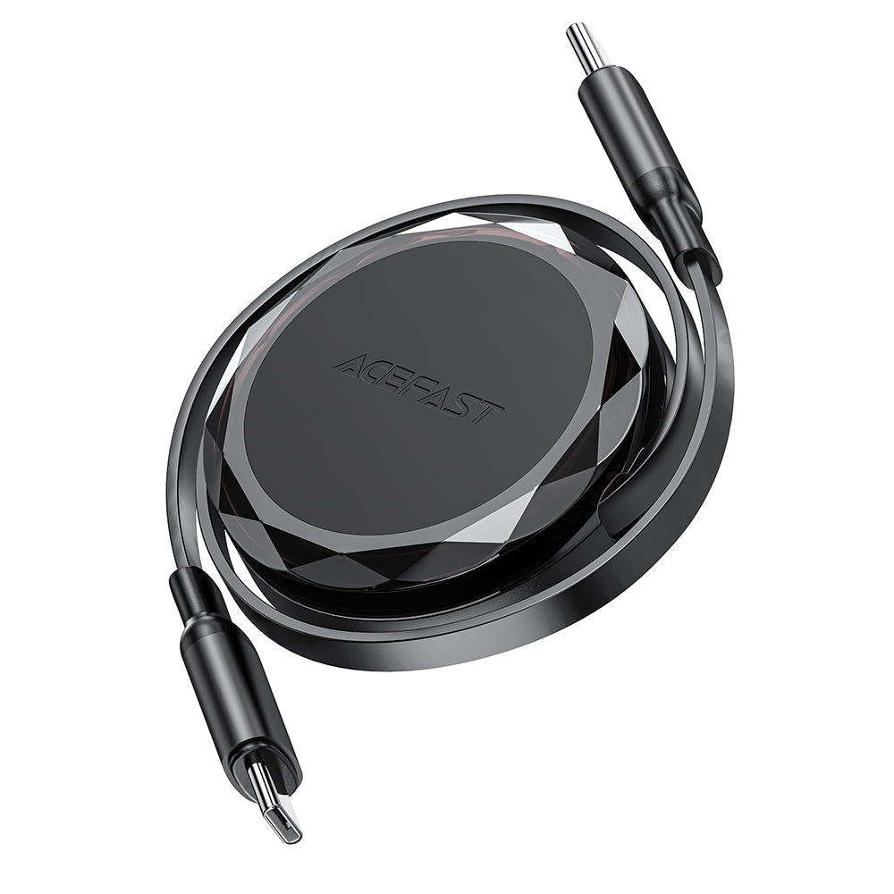 Cabo de Dados e Carregamento USB-C - USB-C Acefast C13-03, 60W, 0.8m, Preto