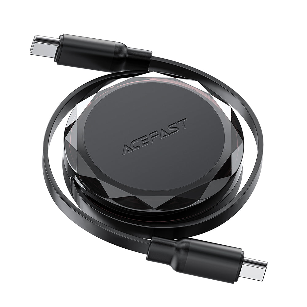 Cabo de Dados e Carregamento USB-C - USB-C Acefast C13-03, 60W, 0.8m, Preto