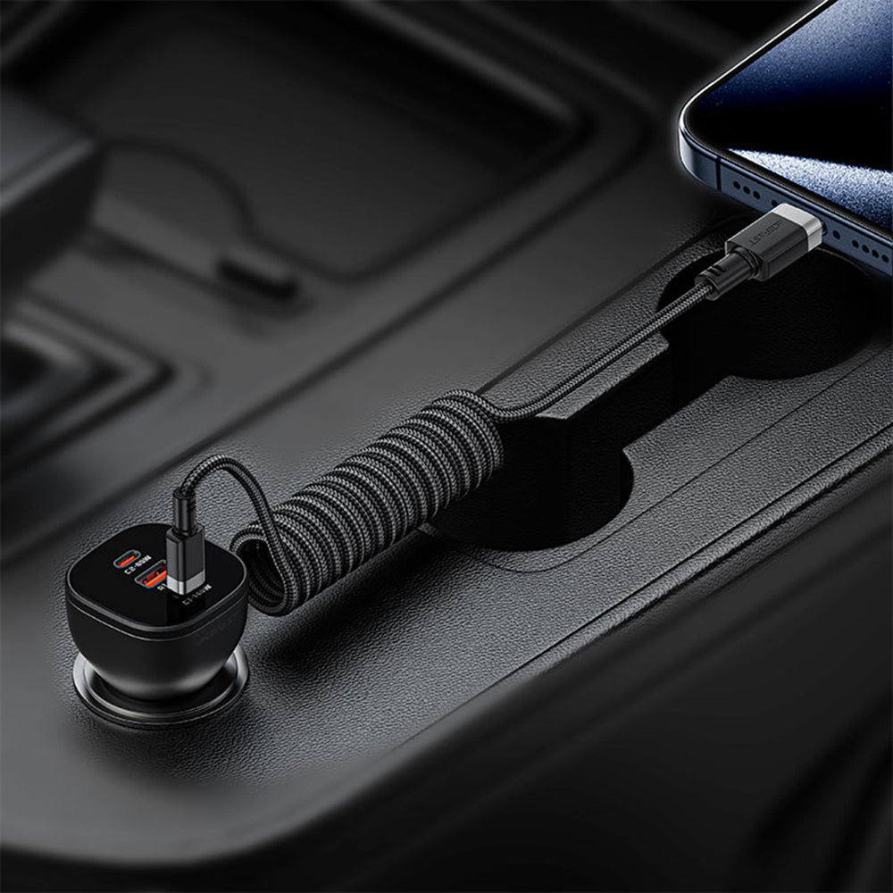 Cabo de Dados e Carregamento USB-C - USB-C Acefast C14-03, 60W, 1.2m, Preto