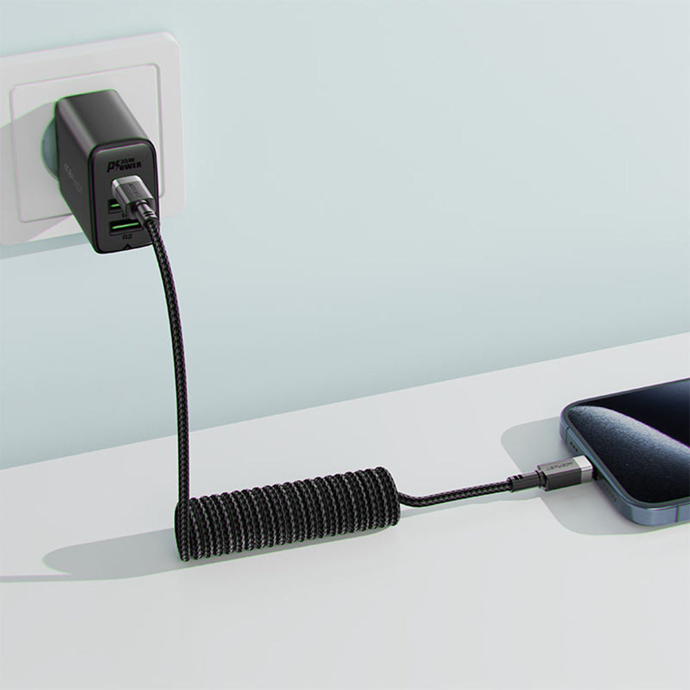 Cabo de Dados e Carregamento USB-C - USB-C Acefast C14-03, 60W, 1.2m, Preto