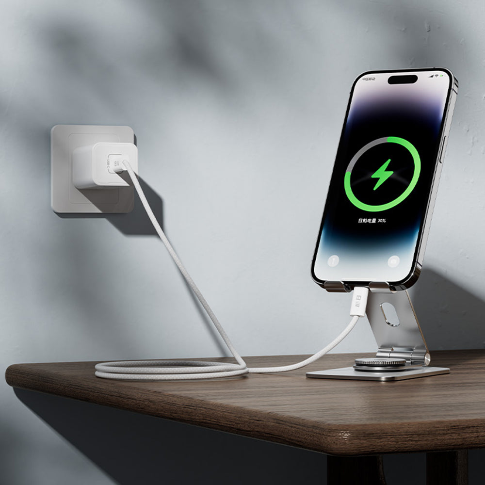 Cabo de Dados e Carregamento USB-C - USB-C Blueo, 100W, 1.2m, Branco