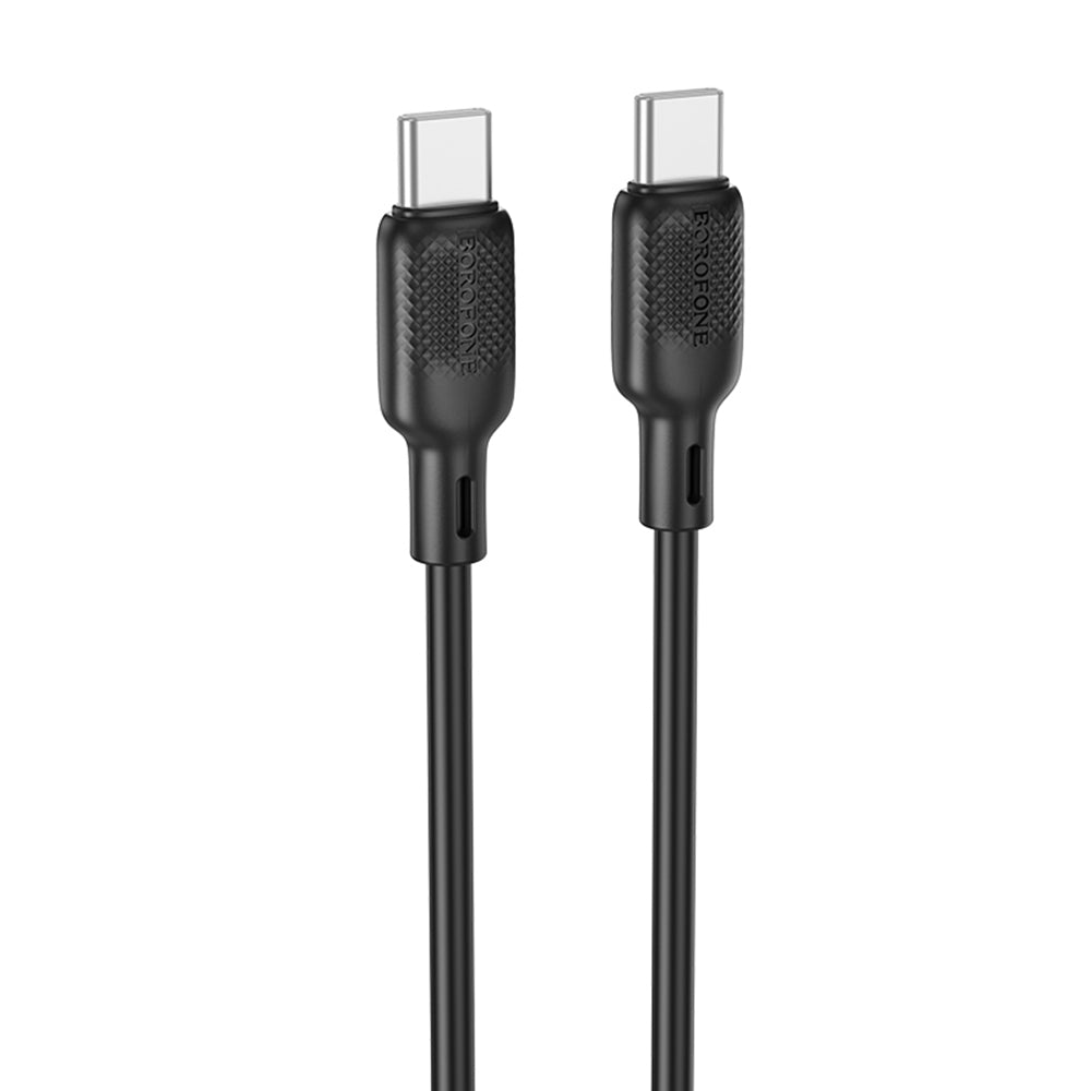Cabo de Dados e Carregamento USB-C - USB-C Borofone BX113 Lenny, 60W, 2m, Preto