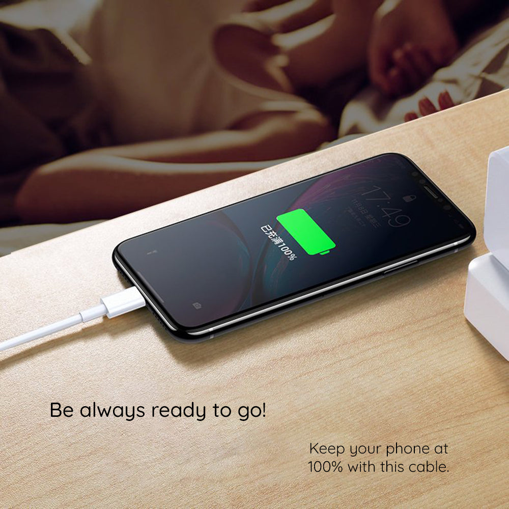Cabo de Dados e Carregamento USB-C - USB-C Lito, 18W, 2m, Branco
