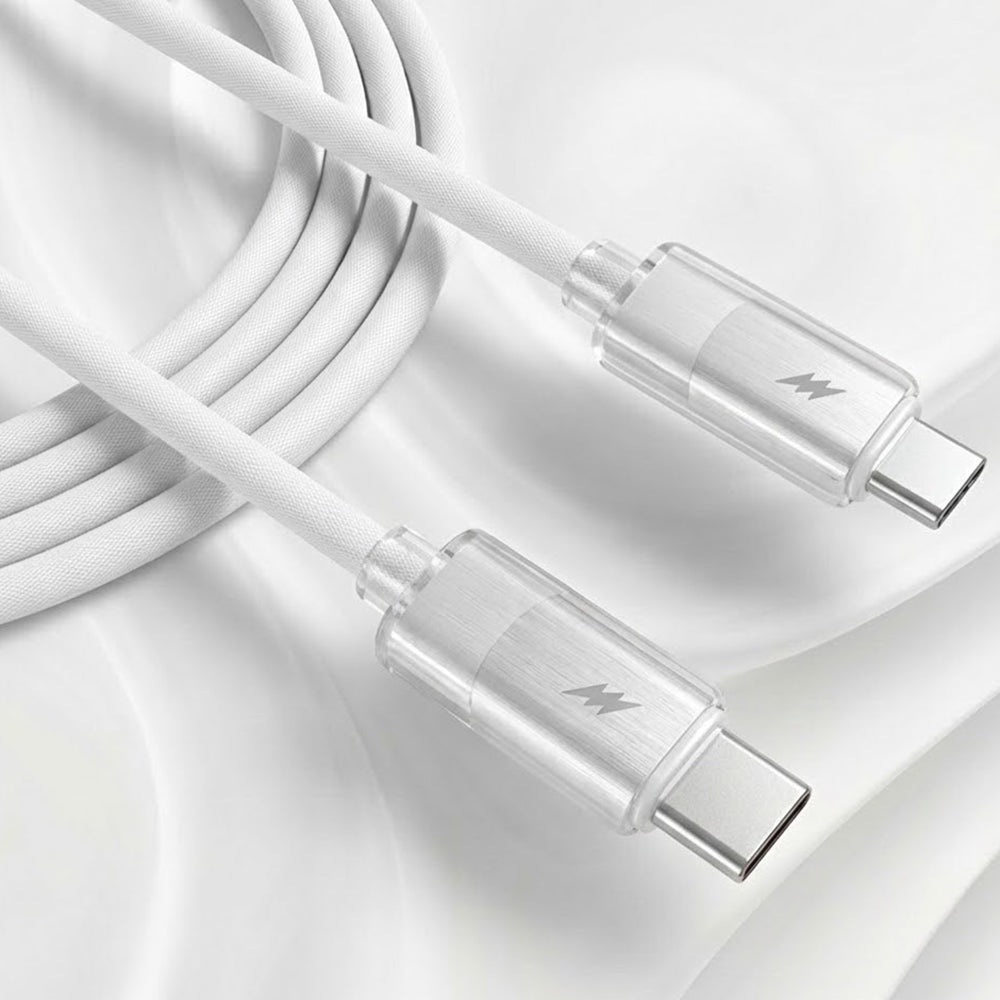 Cabo de Dados e Carregamento USB-C - USB-C Lito LD07, 60W, 1m, Branco