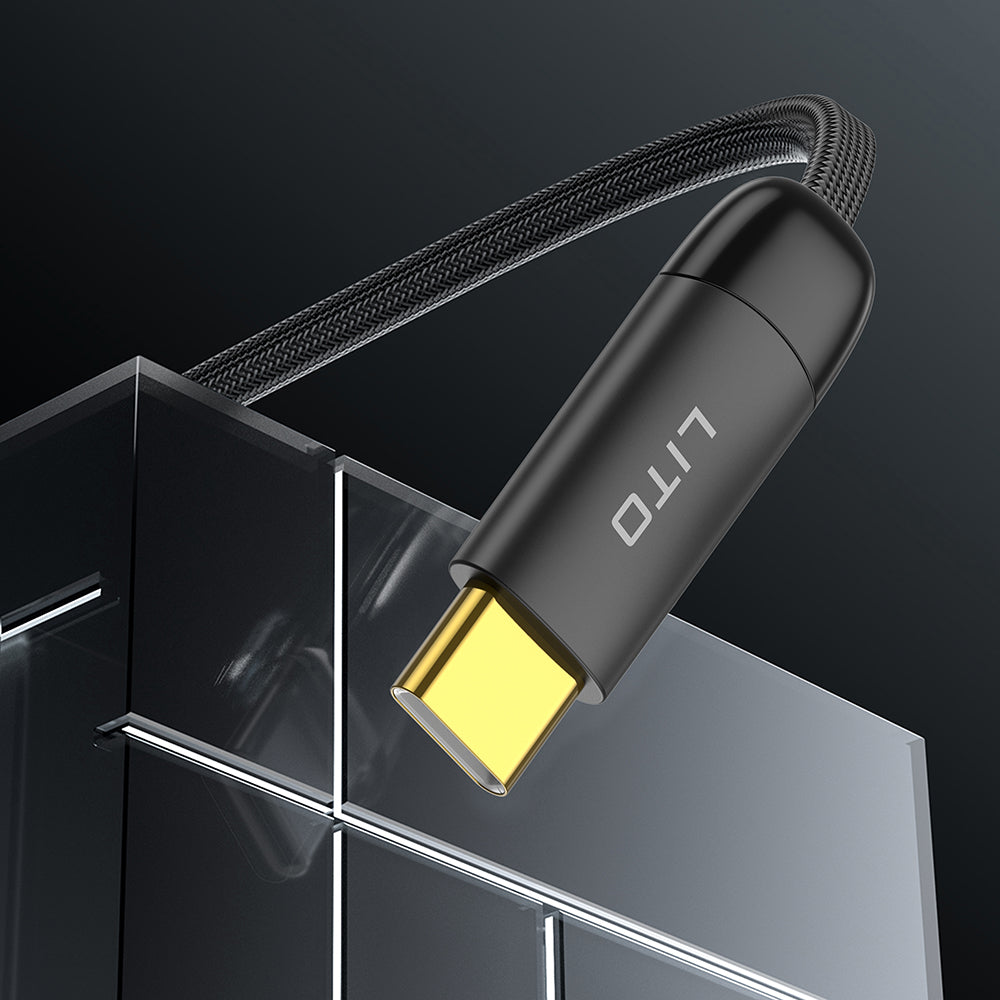 Cabo de Dados e Carregamento USB-C - USB-C Lito LD11CC, 60W, 1m, Preto
