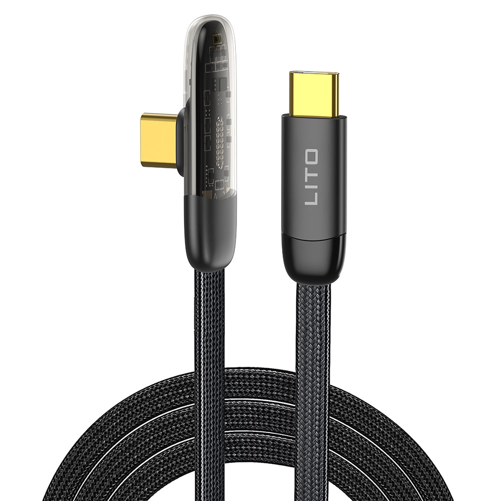 Cabo de Dados e Carregamento USB-C - USB-C Lito LD11CC, 60W, 1m, Preto