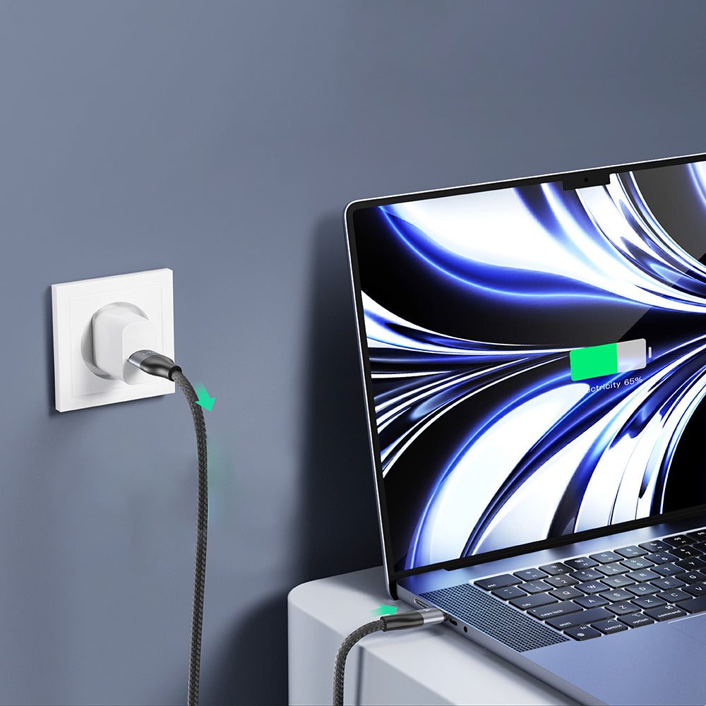 Cabo de Dados e Carregamento USB-C - USB-C Lito LD23CC, 100W, 1m, Cinzento