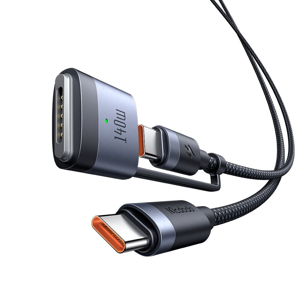 Cabo de Carregamento McDodo CA-0140, USB-C - USB-C / MagSafe 3, 240W, 2m, Preto