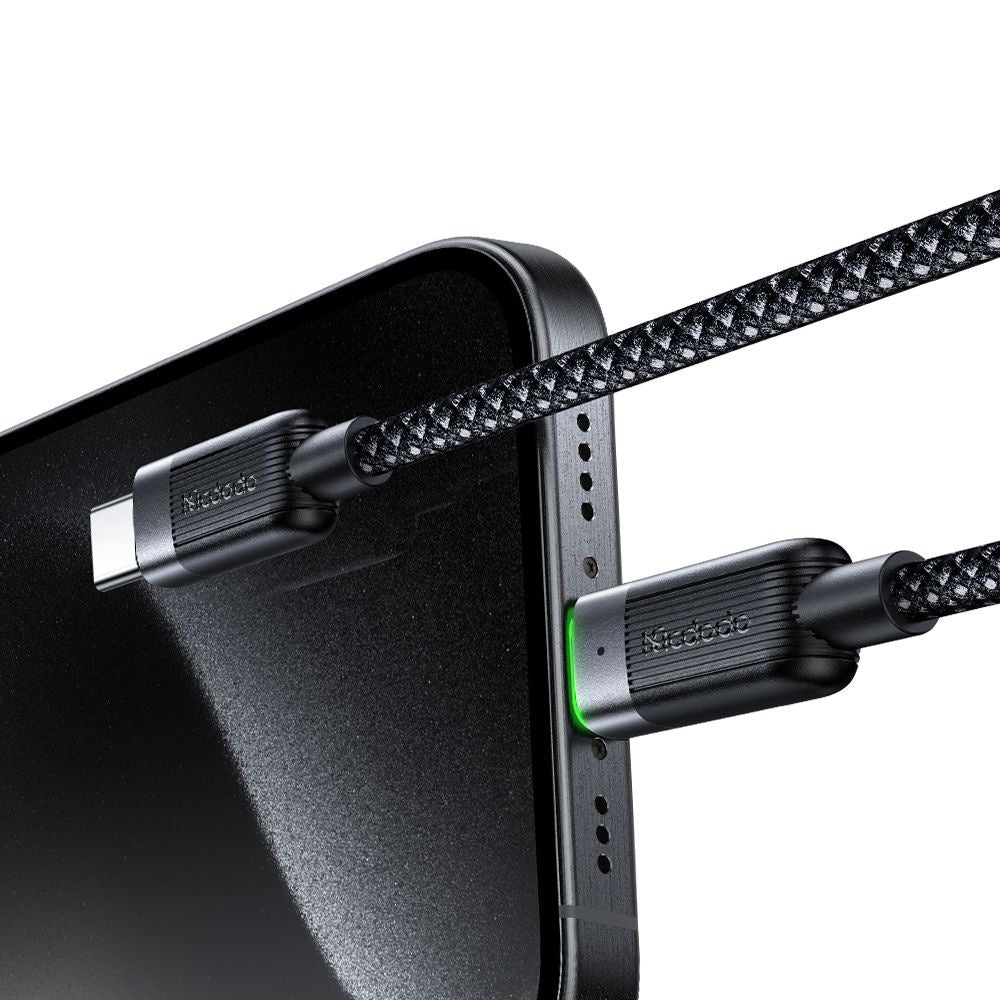 Cabo de Dados e Carregamento USB-C - USB-C McDodo CA-2000 Self Winding, 60W, 1.2m, Preto