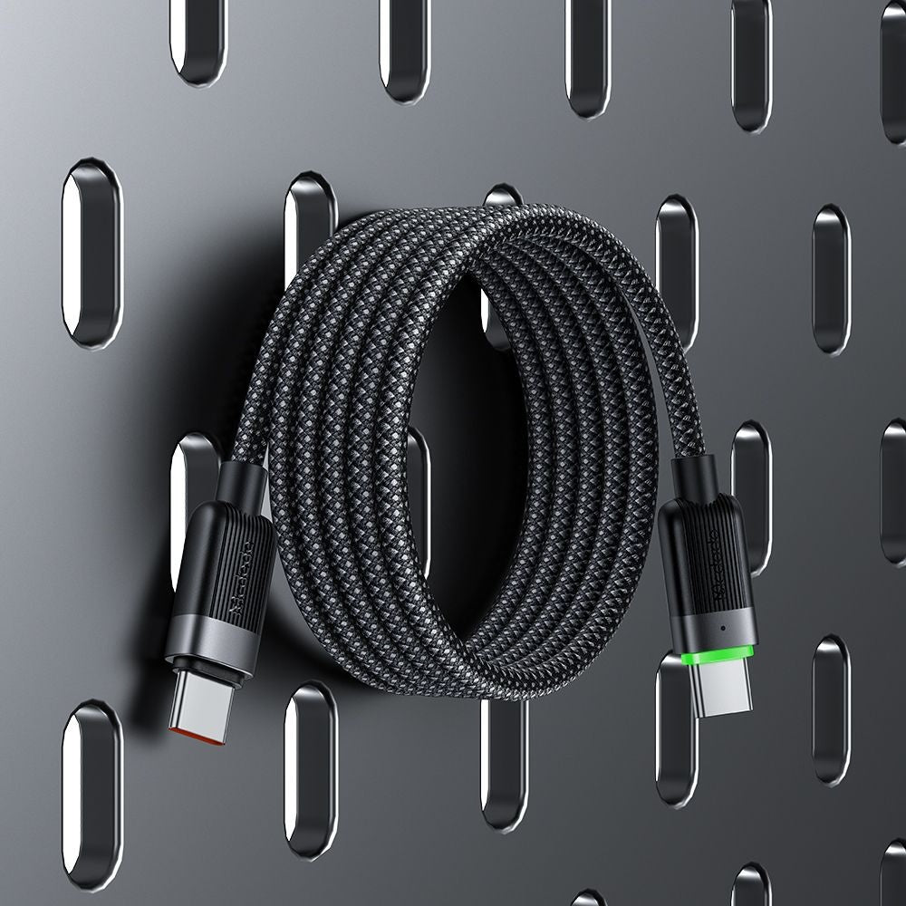 Cabo de Dados e Carregamento USB-C - USB-C McDodo CA-2000 Self Winding, 60W, 1.2m, Preto