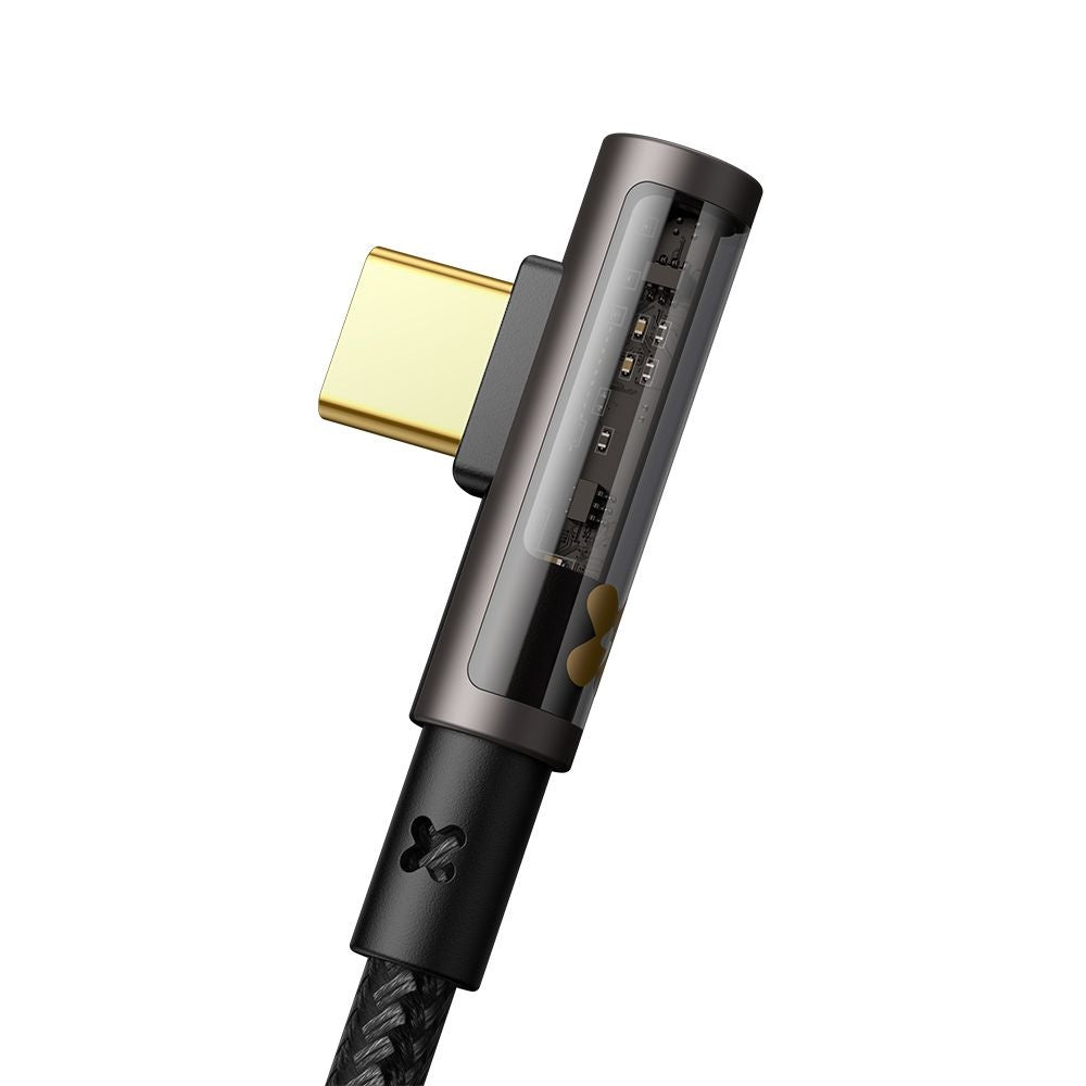 Cabo de Dados e Carregamento USB-C - USB-C McDodo CA-3400 Angled, 100W, 1.2m, Preto
