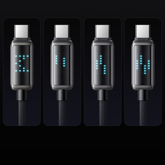 Cabo de Dados e Carregamento USB-C - USB-C McDodo CA-4250 Display, 100W, 1.2m, Preto