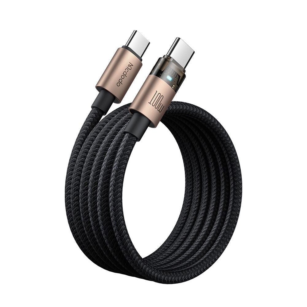 Cabo de Dados e Carregamento USB-C - USB-C McDodo CA-5581, 100W, 1.2m, Dourado
