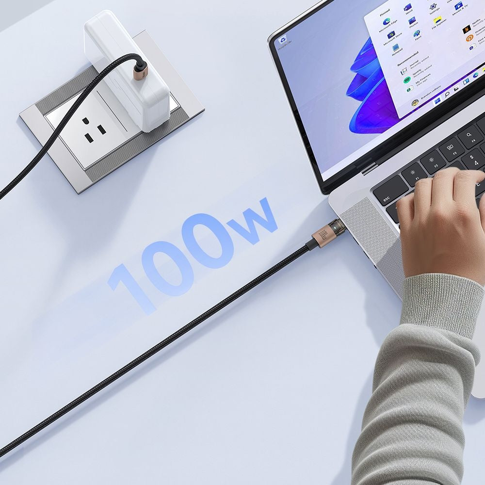 Cabo de Dados e Carregamento USB-C - USB-C McDodo CA-5581, 100W, 1.2m, Dourado