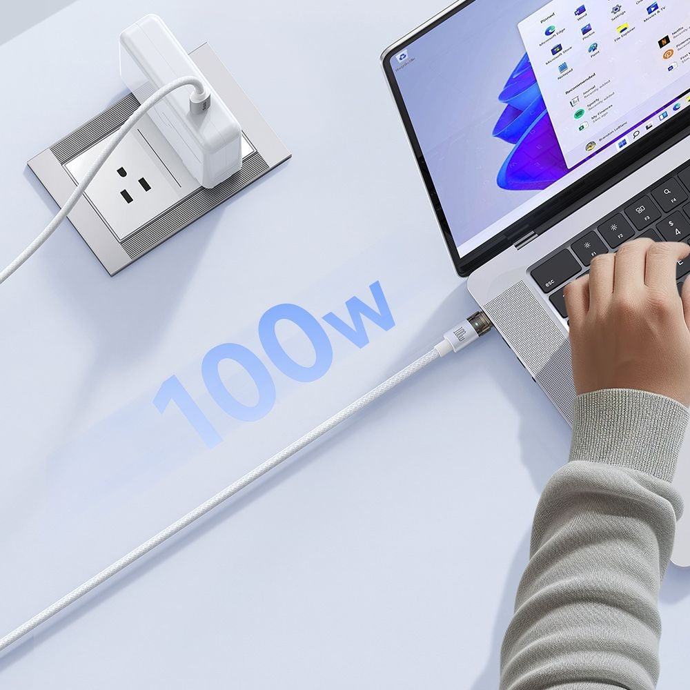 Cabo de Dados e Carregamento USB-C - USB-C McDodo CA-5582, 100W, 1.2m, Branco
