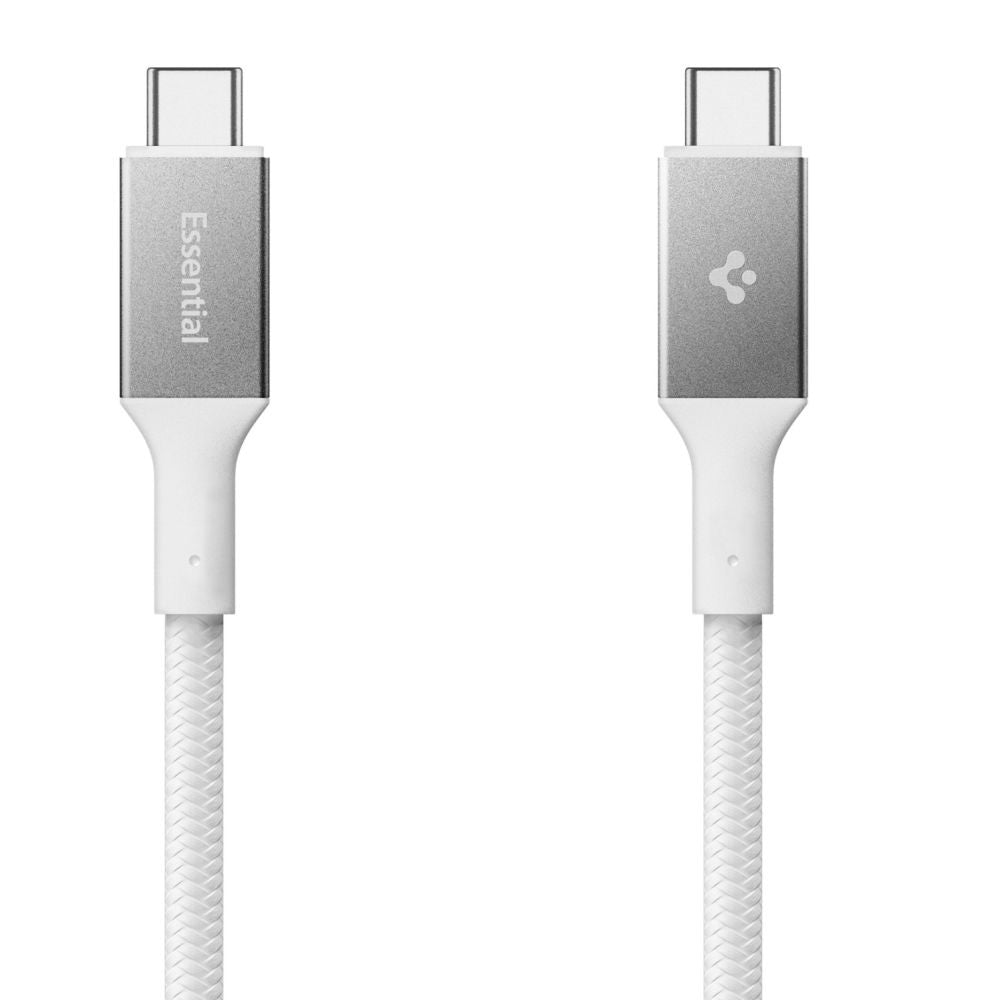 Cabo de Dados e Carregamento USB-C - USB-C Spigen EB10010CC, 100W, 1m, Branco ACA08774