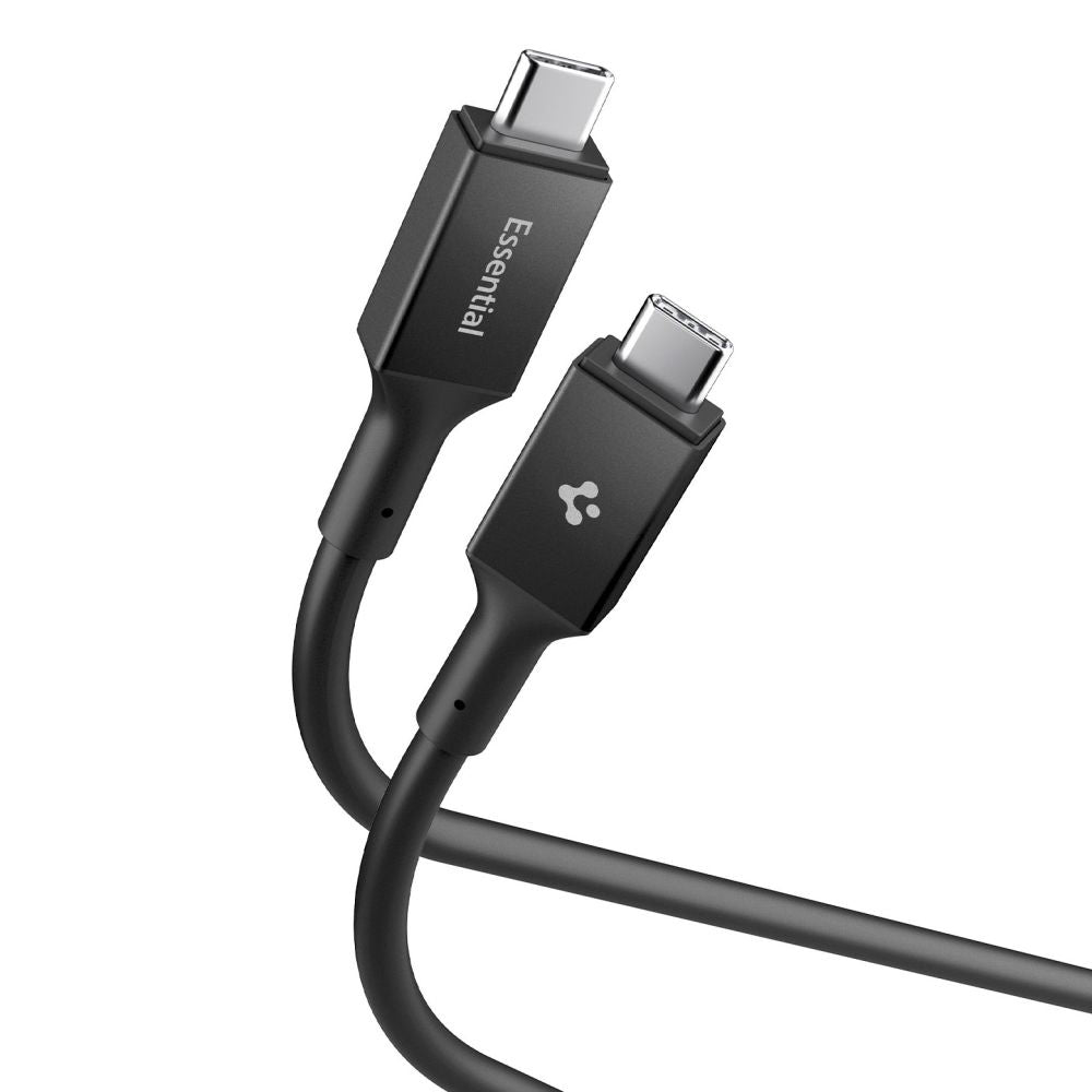 Cabo de Dados e Carregamento USB-C - USB-C Spigen EB24012CC, 240W, 1.2m, Preto ACA09461
