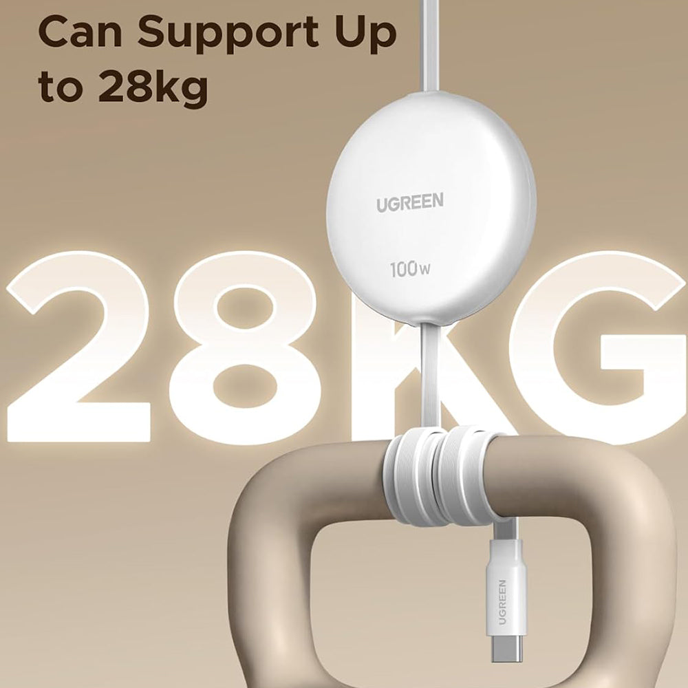 Cabo de Dados e Carregamento USB-C - USB-C UGREEN L531, 100W, 1m, Branco