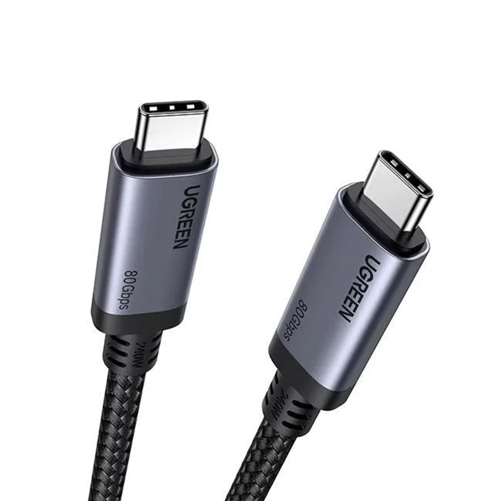 Cabo de Dados e Carregamento USB-C - USB-C UGREEN L706 (65383), 240W, 1m, Preto