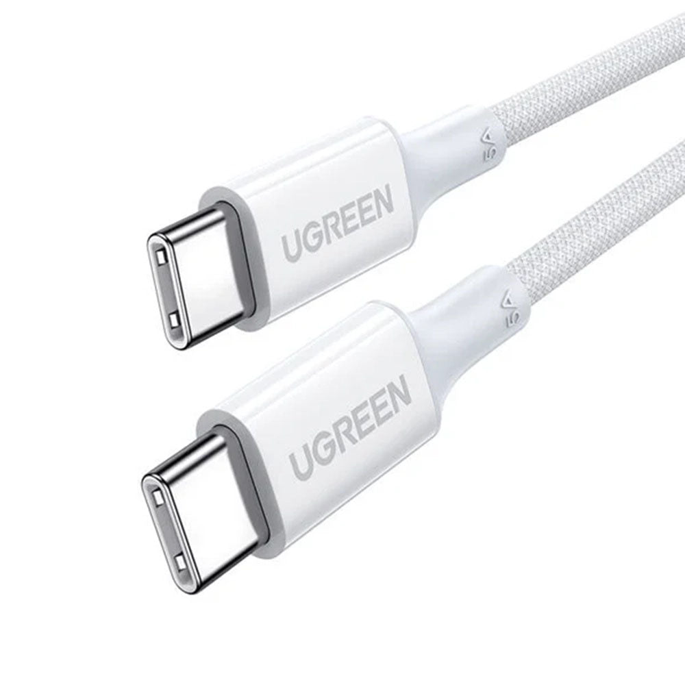 Cabo de Dados e Carregamento USB-C - USB-C UGREEN US557 (15267), 100W, 1m, Branco