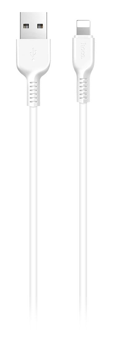 Cabo de Dados e Carregamento USB-A - Lightning HOCO Flash X20, 18W, 1m, Branco