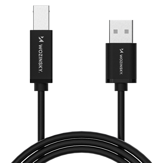 Cabo de Impressora WZK WKDDY3S, USB-A - USB-B, 2m, Preto