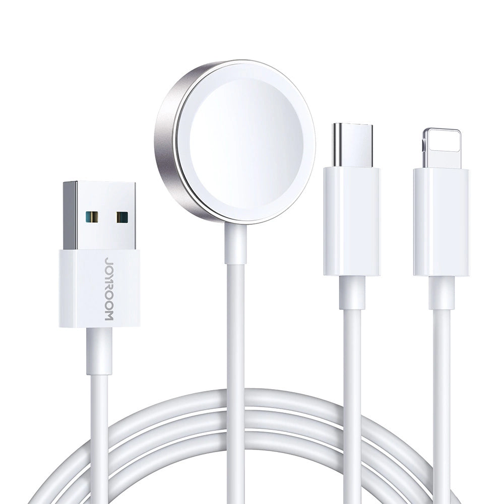 Carregador Wireless Joyroom S-IW008 para Apple Watch Series, USB-A, Branco
