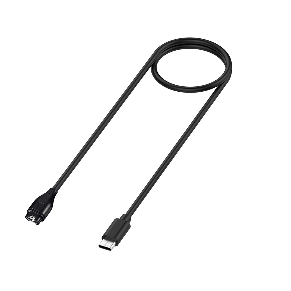 Cabo de Carregamento Techsuit TGC2 para Garmin Watch Fenix / vivoactive Series, USB-C, Preto