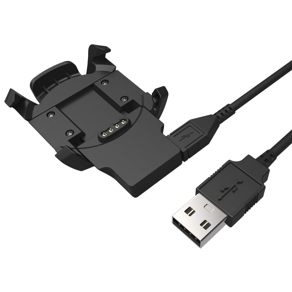Cabo de Carregamento Techsuit TGC5 para Garmin Fenix 3 Sapphire / 3 HR / 3, USB-A, Preto