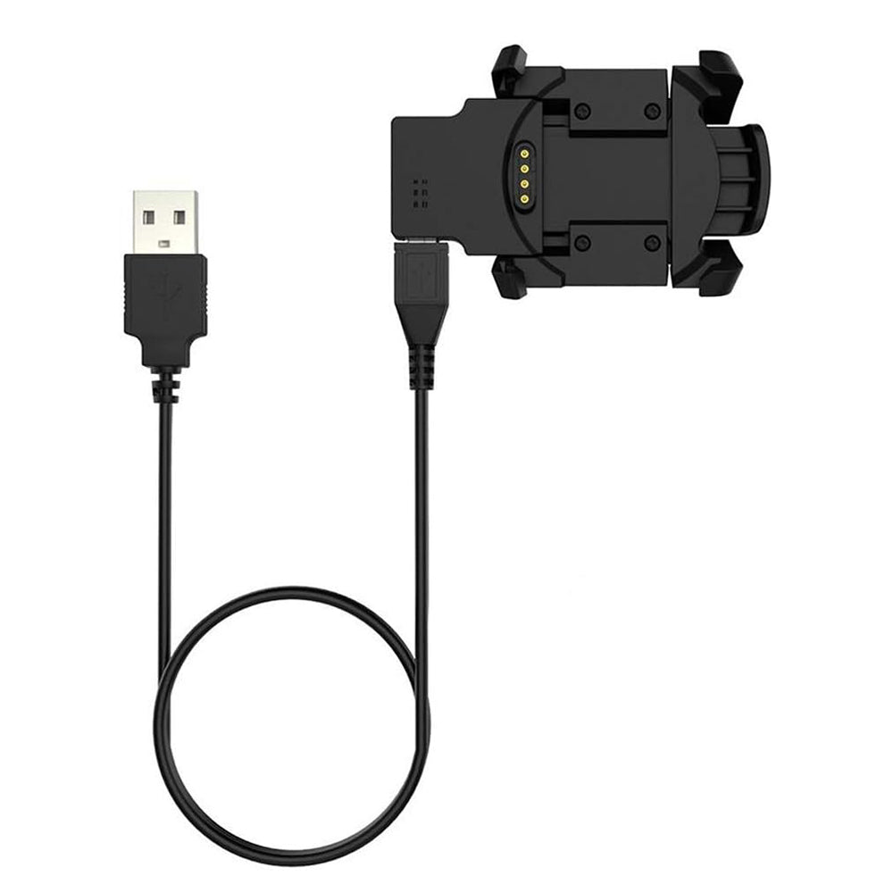 Cabo de Carregamento Techsuit TGC5 para Garmin Fenix 3 Sapphire / 3 HR / 3, USB-A, Preto