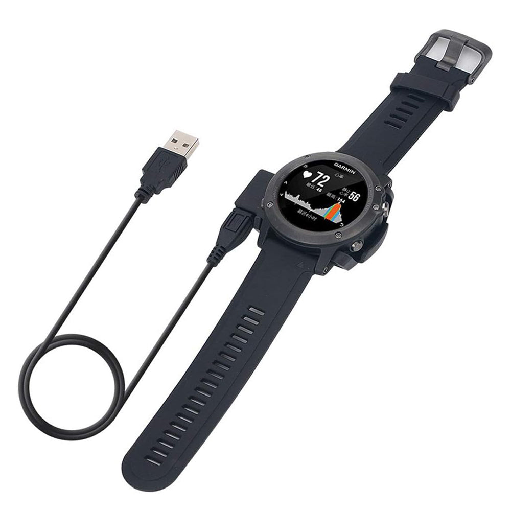 Cabo de Carregamento Techsuit TGC5 para Garmin Fenix 3 Sapphire / 3 HR / 3, USB-A, Preto