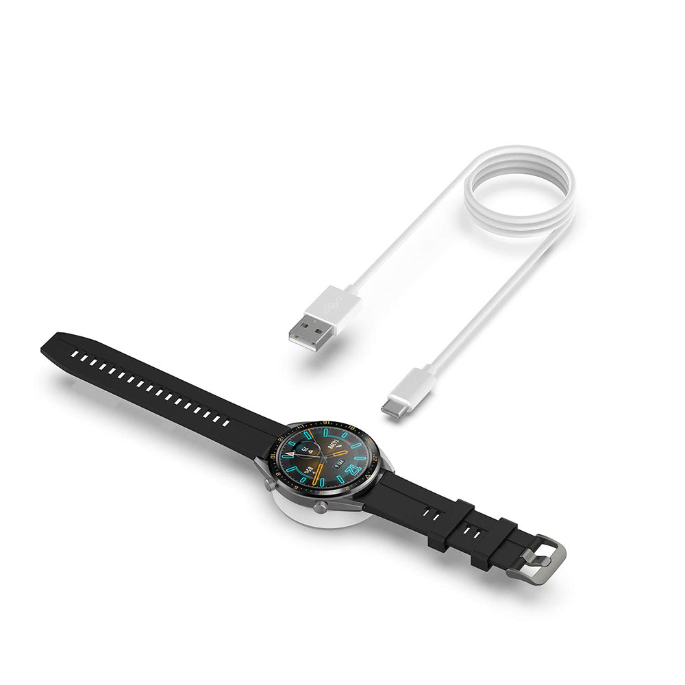 Cabo de Carregamento Techsuit THC3 para Honor Watch / Huawei Watch Series, USB-A, Branco