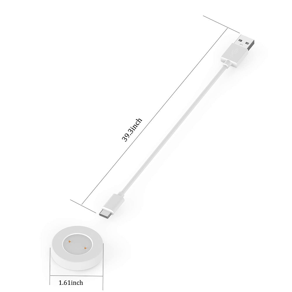 Cabo de Carregamento Techsuit THC3 para Honor Watch / Huawei Watch Series, USB-A, Branco