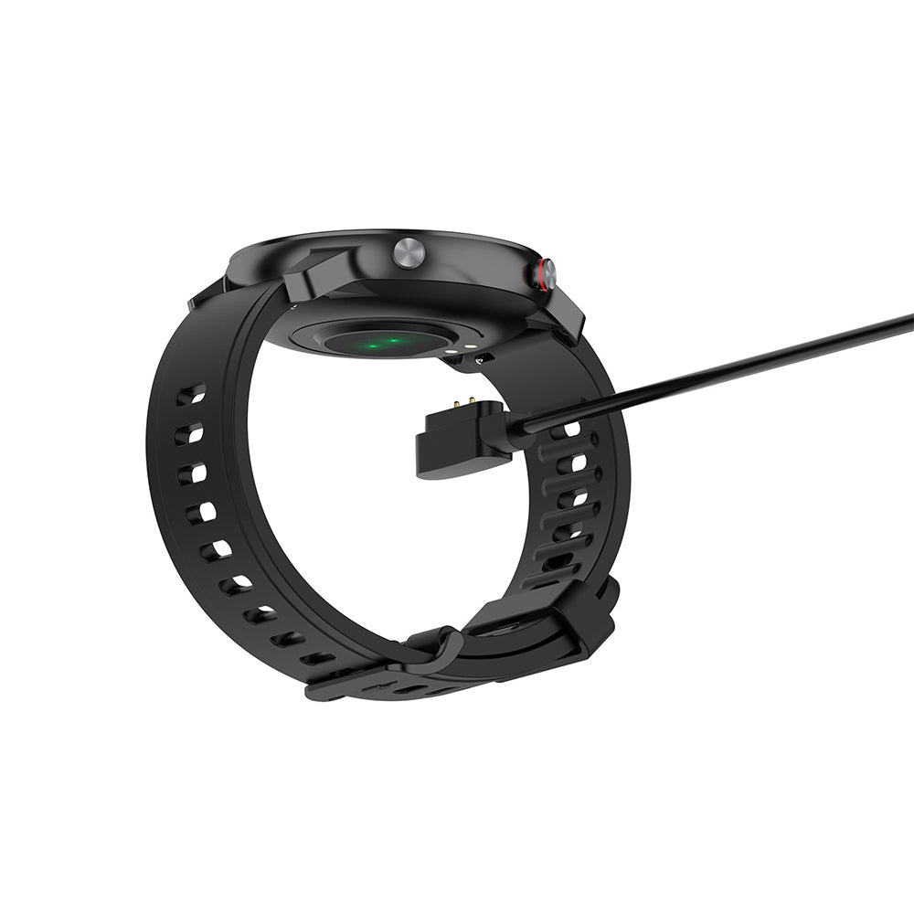 Techsuit TXC4 Charging Cable for Oneplus Nord Watch / Haylou Bling LS12 / RT LS05S, USB-A, Black