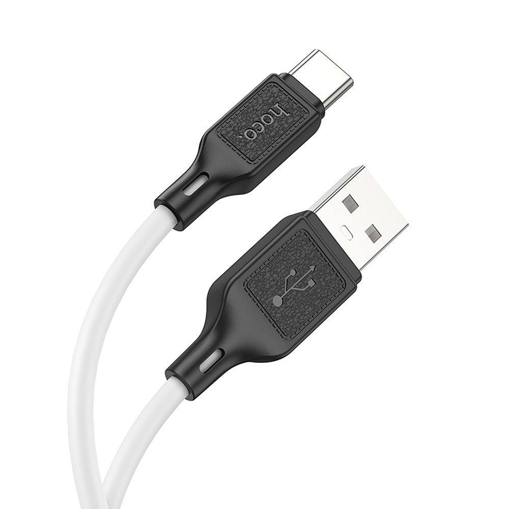 Cabo de Dados e Carregamento USB-A - USB-C HOCO X90, 60W, 1m, Branco